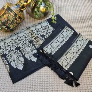 Linen silk kurta duppatta