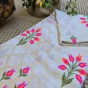 Linen silk fabric