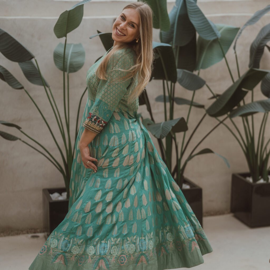 Khaddi chiffon dress