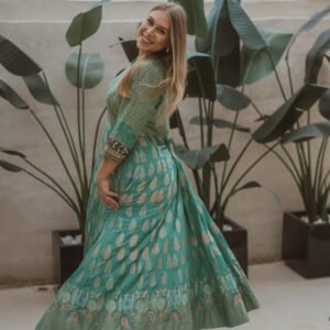 Khaddi chiffon dress