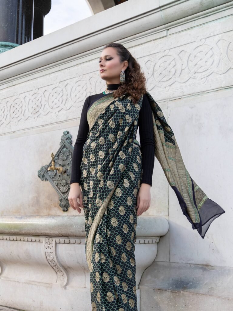 silk Cutwork Saree